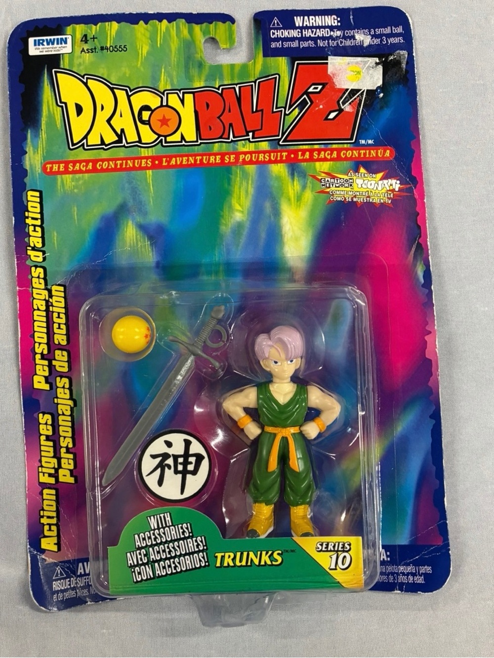Dragon Ball Z The Saga Continues TRUNKS Series 6 Action Figure NEW 1999 Irwin